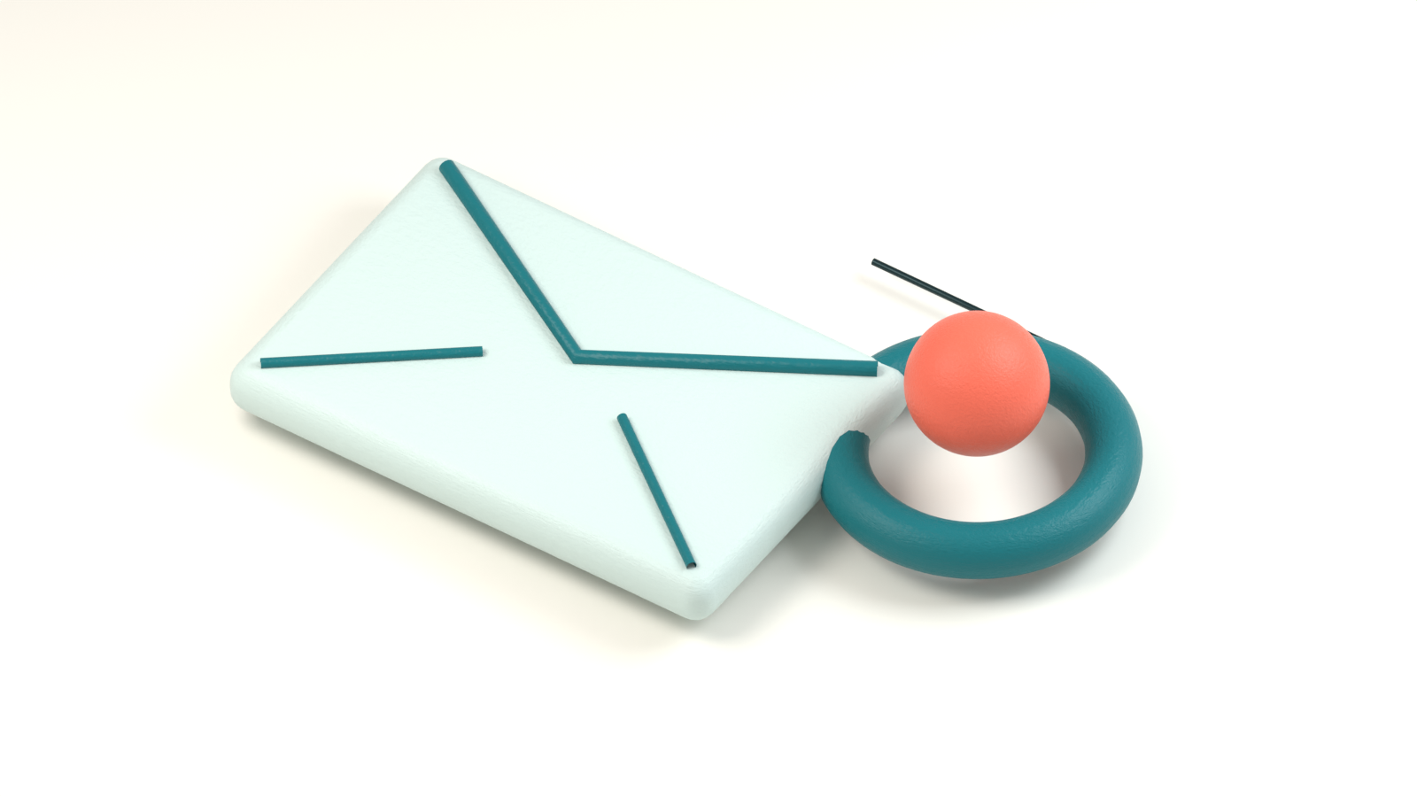 Een envelop naast een verificatieknop, als illustratie van email verification voor contactformulieren.